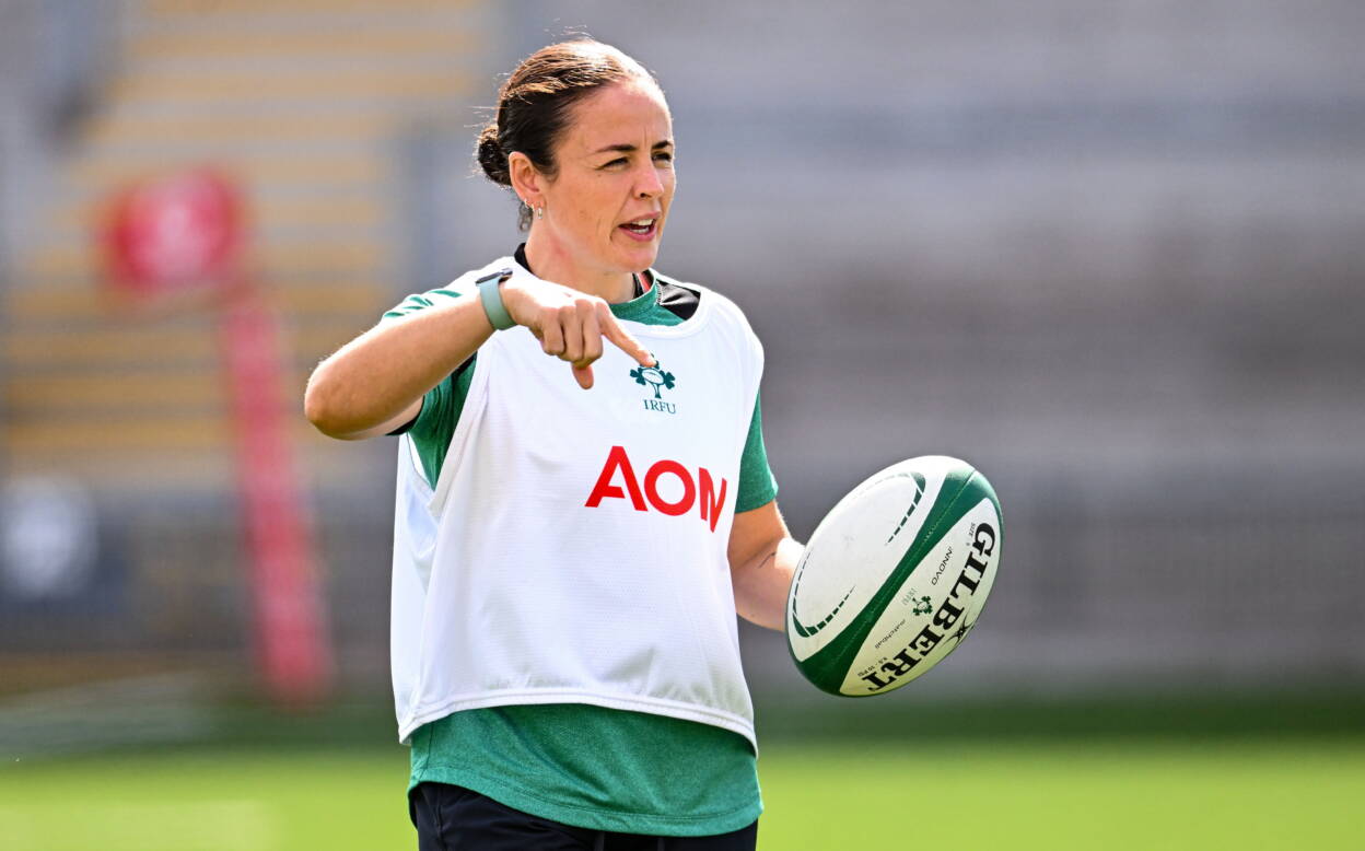 Larissa Muldoon before Ireland's Rugby World Cup warm-up match against Canada